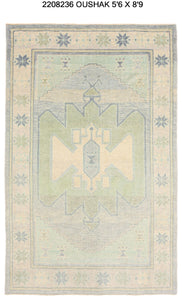 6x9 Modern Oushak Area Rug