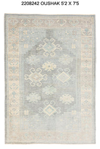 5x7 Modern Oushak Area Rug