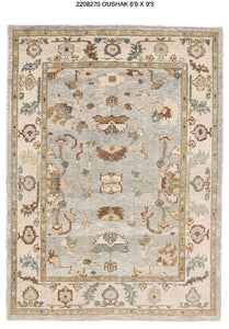 7x9 Modern Oushak Area Rug