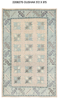 5x8 Modern Oushak Area Rug