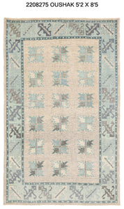 5x8 Modern Oushak Area Rug