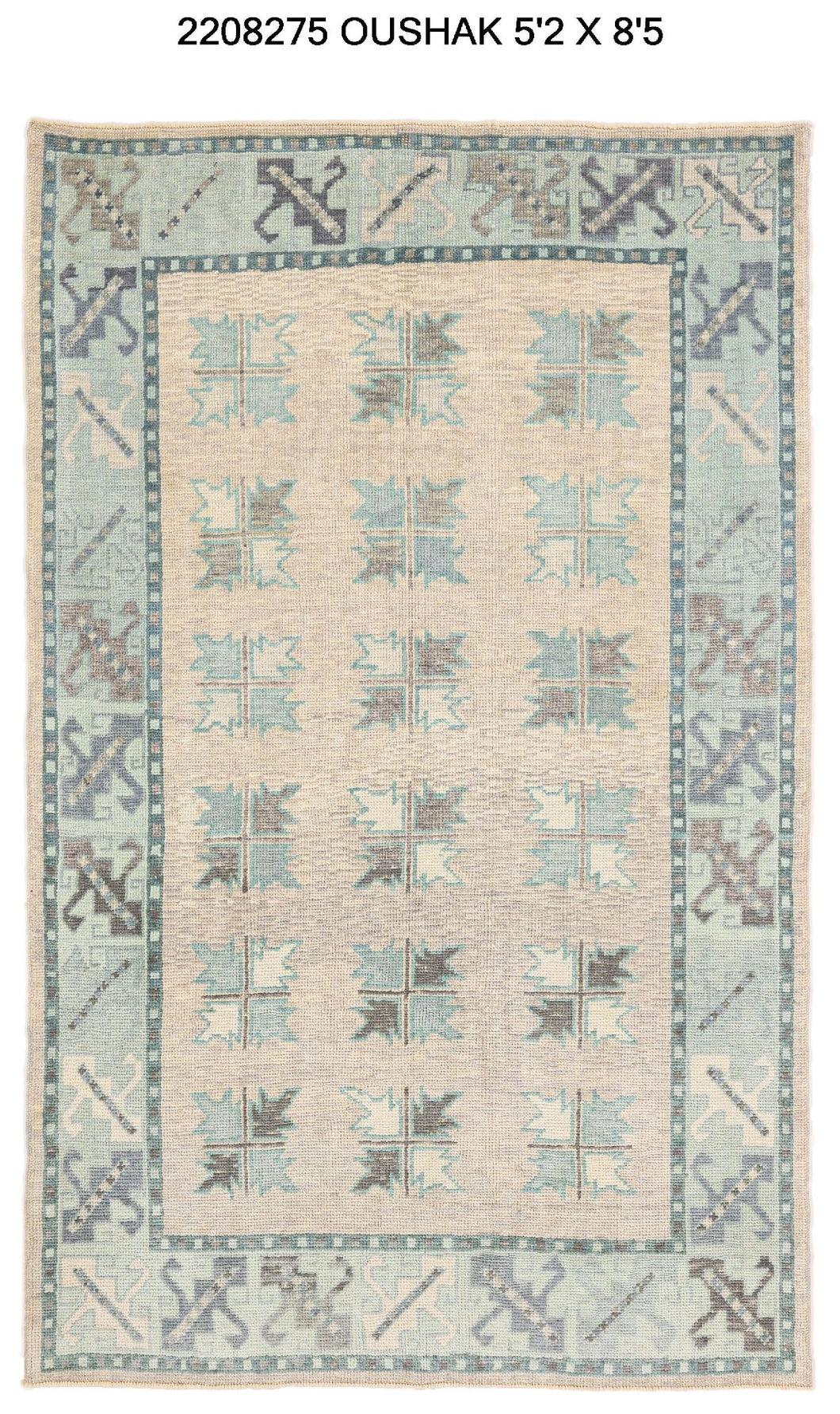 5x8 Modern Oushak Area Rug