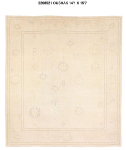 14x16 Modern Oushak Area Rug