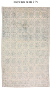 10x17 Modern Oushak Area Rug