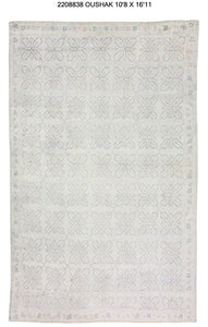 11x17 Modern Oushak Area Rug