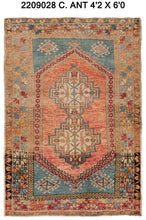 4x6 Old & Vintage Turkish Area Rug