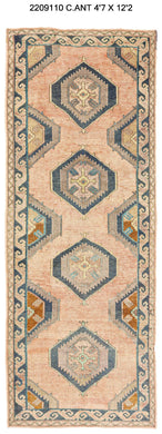 5x12 Old & Vintage Turkish Area Rug