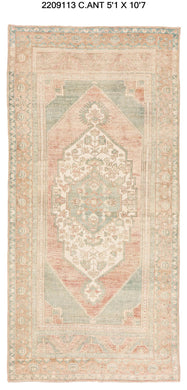 5x11 Old & Vintage Turkish Area Rug