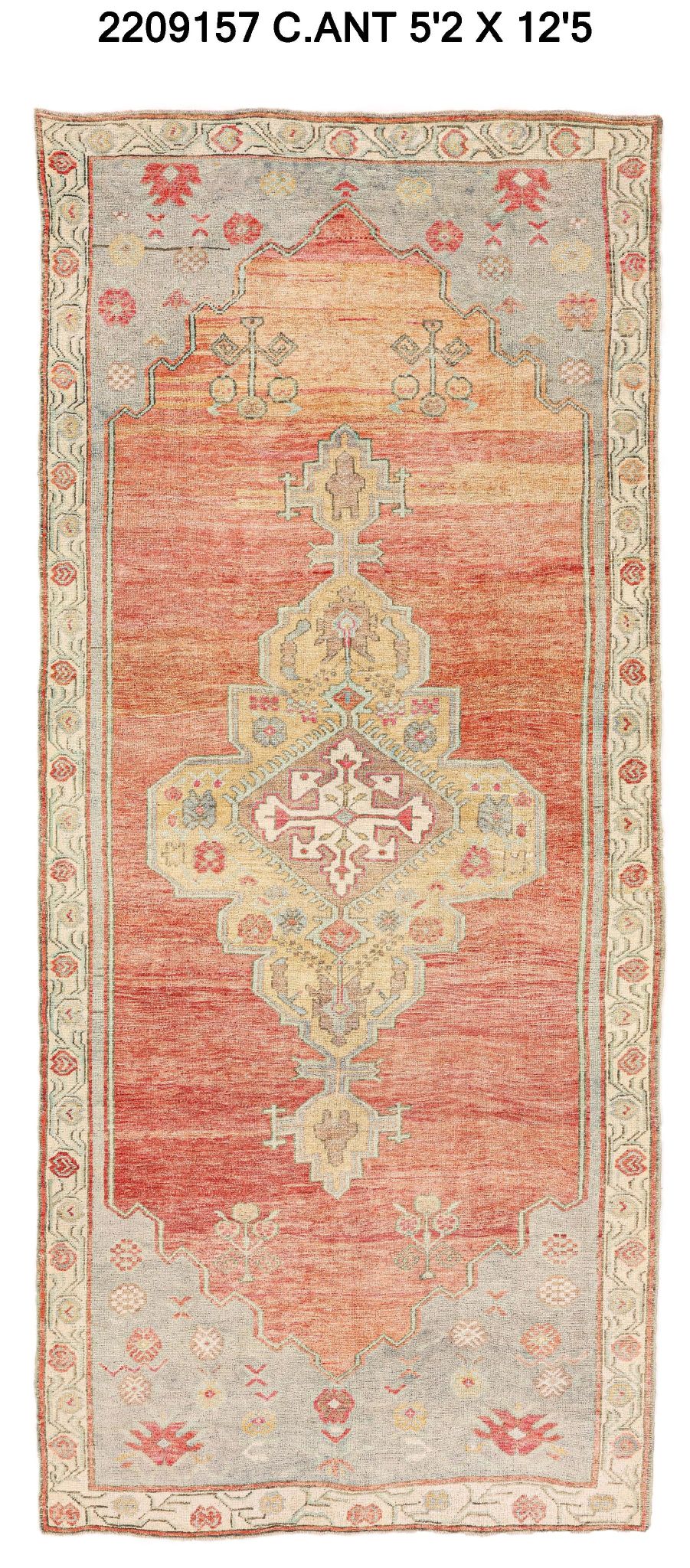 5x12 Old & Vintage Turkish Area Rug