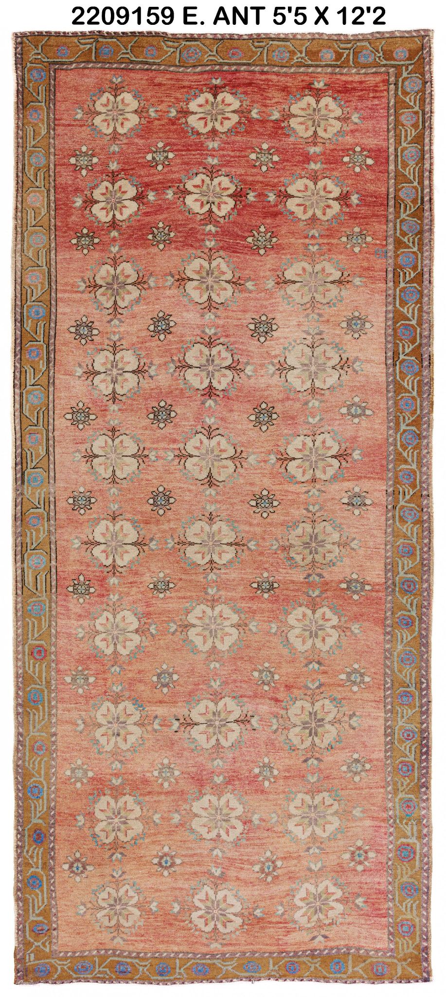5x12 Old & Vintage Turkish Area Rug