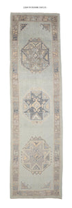 4x13 Modern Oushak Area Runner Rug