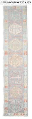 3x14 Modern Oushak Area Runner Rug