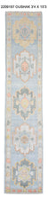 3x15 Modern Oushak Area Runner Rug