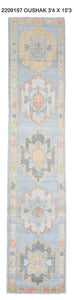 3x15 Modern Oushak Area Runner Rug