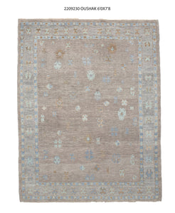 6x8 Modern Oushak Area Rug