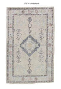 4x7 Modern Oushak Area Rug