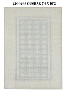 7x10 Modern Oushak Area Rug