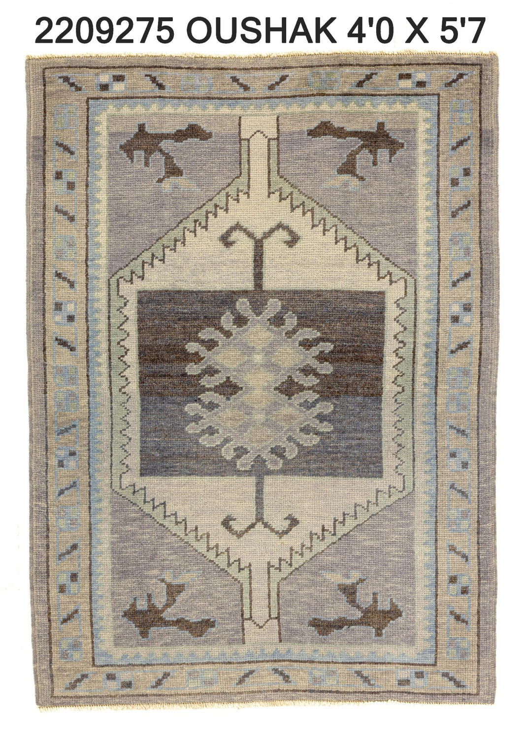 4x6 Modern Oushak Area Rug