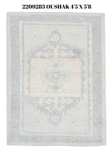 4x6 Modern Oushak Area Rug