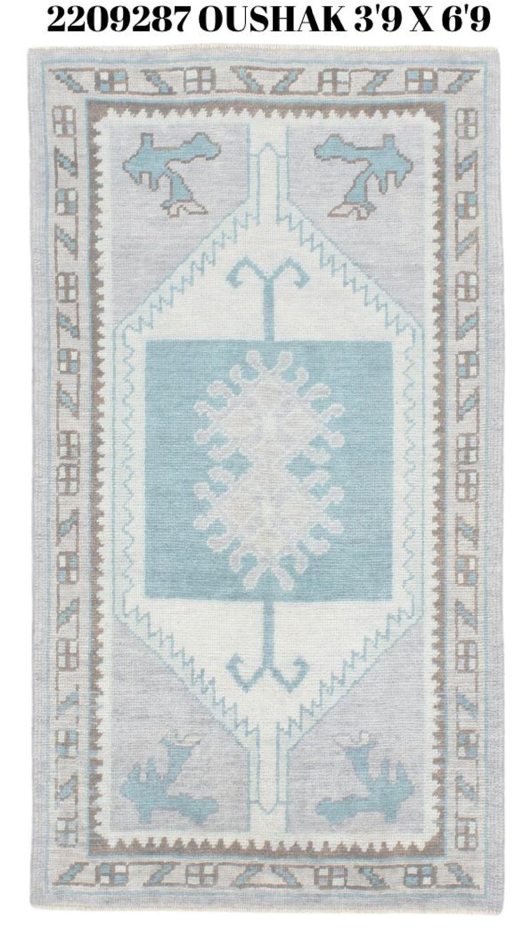 4x7 Modern Oushak Area Rug