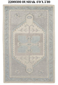 4x6 Modern Oushak Area Rug