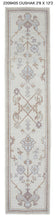 3x12 Modern Oushak Area Runner Rug