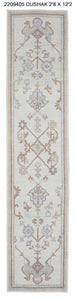 3x12 Modern Oushak Area Runner Rug