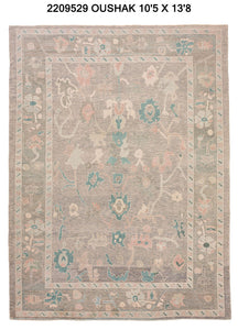 10x14 Modern Oushak Area Rug