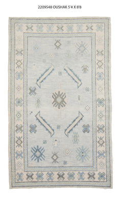 5x9 Modern Oushak Area Rug