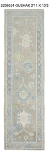 3x10 Modern Oushak Area Runner Rug