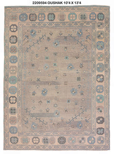 10x13 Modern Oushak Area Rug