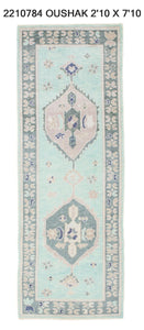 3x8 Modern Oushak Area Runner Rug