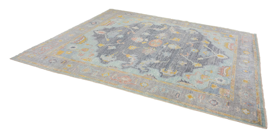 8x9 Modern Oushak Area Rug