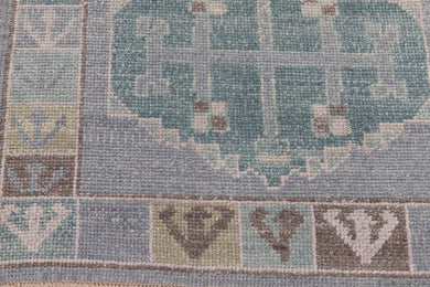 3x16 Modern Oushak Area Runner Rug