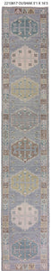 3x16 Modern Oushak Area Runner Rug