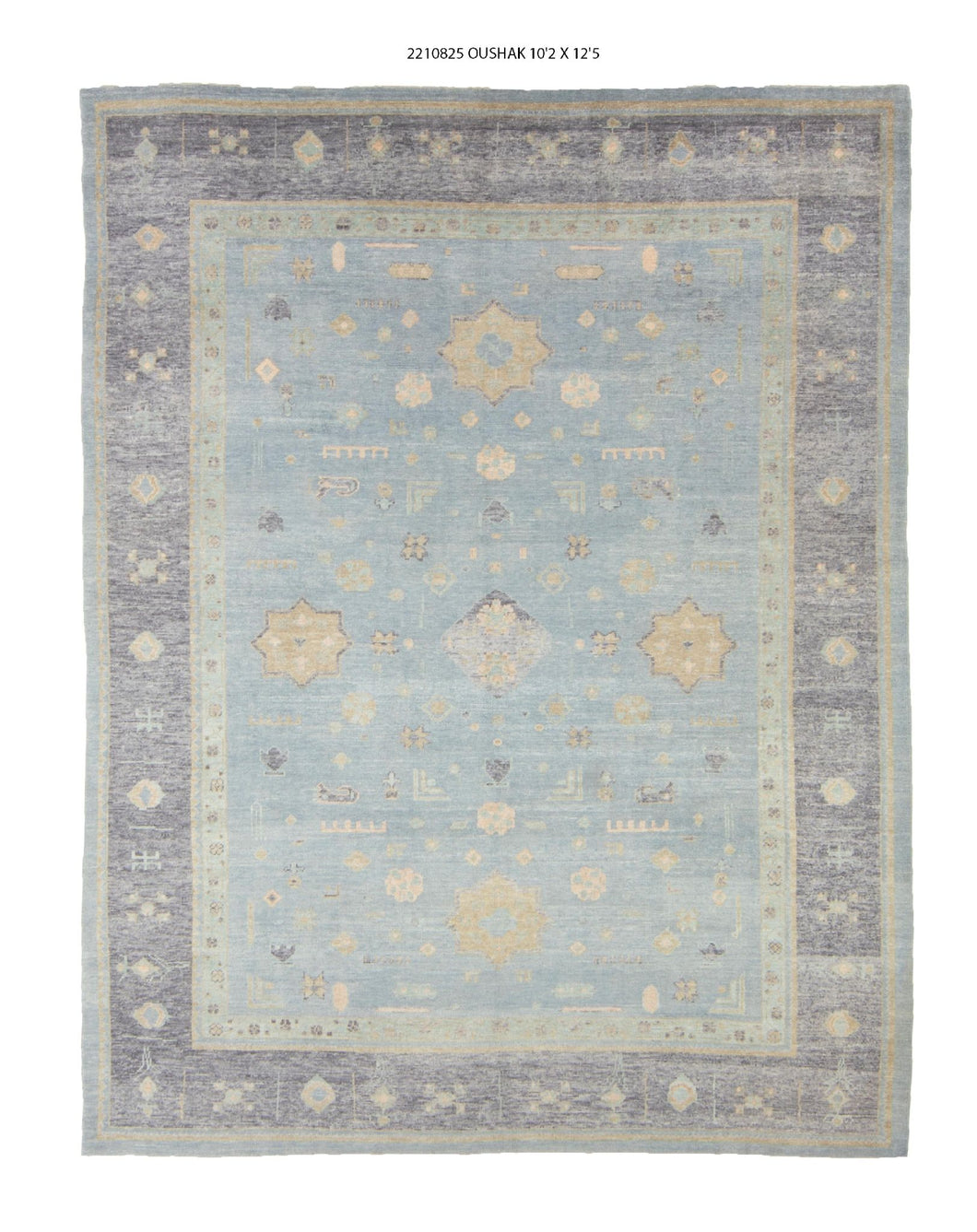 10x13 Modern Oushak Area Rug
