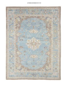 9x12 Modern Oushak Area Rug