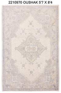 6x8 Modern Oushak Area Rug