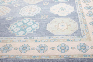 10x13 Modern Oushak Area Rug