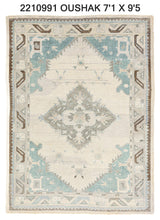 7x9 Modern Oushak Area Rug