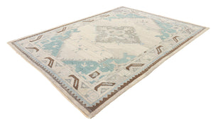 7x9 Modern Oushak Area Rug
