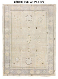 9x12 Modern Oushak Area Rug