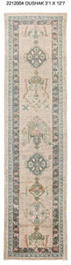 3x13 Modern Oushak Area Runner Rug