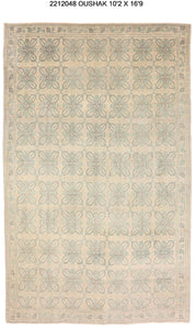 10x17 Modern Oushak Area Rug
