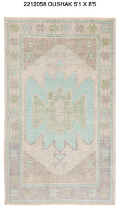 5x8 Modern Oushak Area Rug