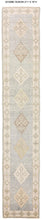 3x17 Modern Oushak Area Runner Rug
