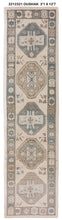 3x13 Modern Oushak Area Runner Rug