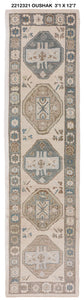 3x13 Modern Oushak Area Runner Rug
