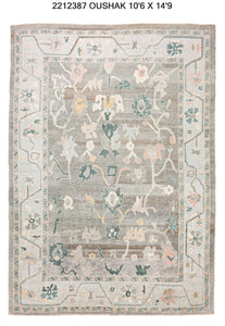 11x15 Modern Oushak Area Rug