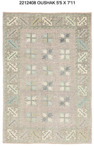 5x8 Modern Oushak Area Rug